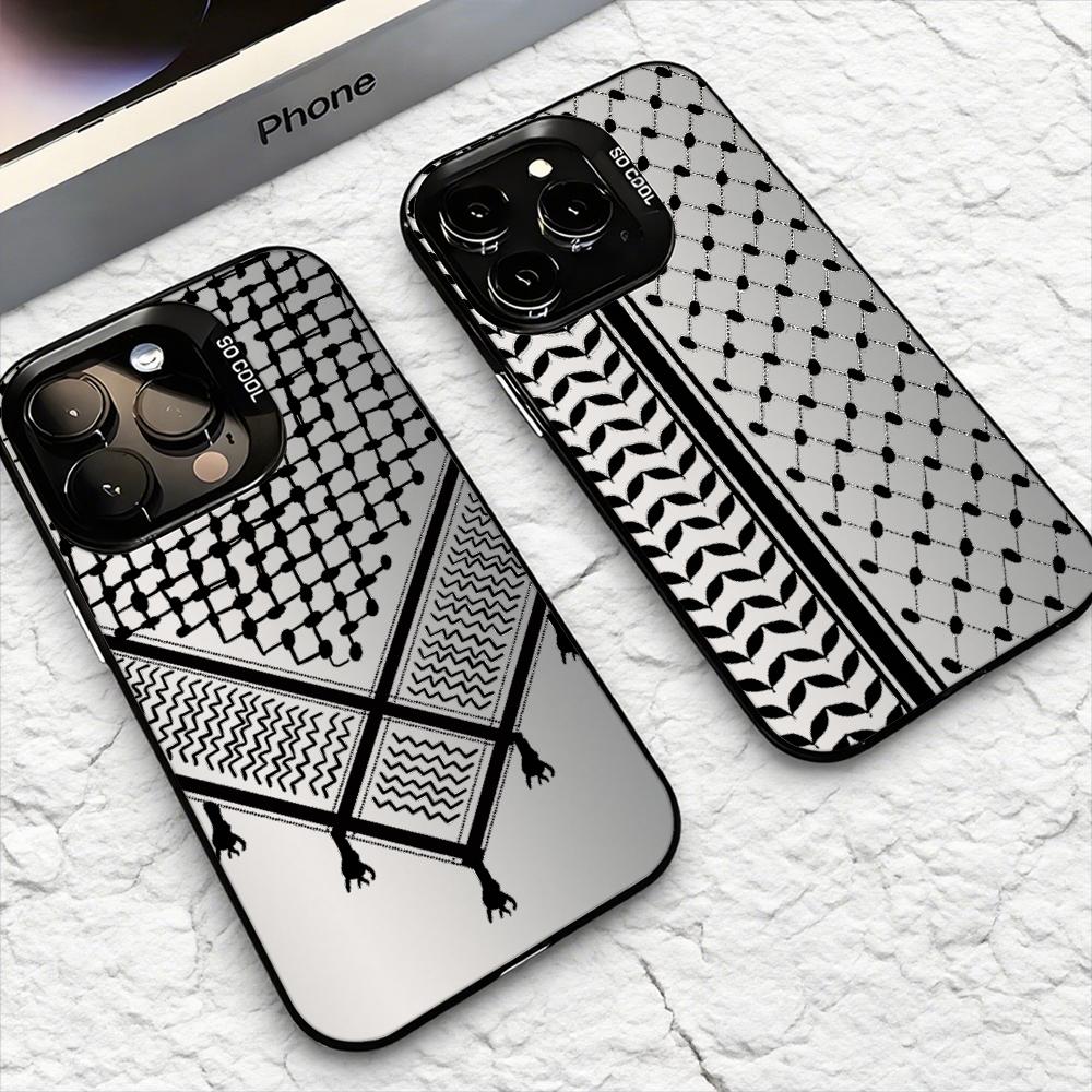 Apple Iphone 15 Pro Max - Casing Ponsel Keffiyeh Palestina Untuk IPhone