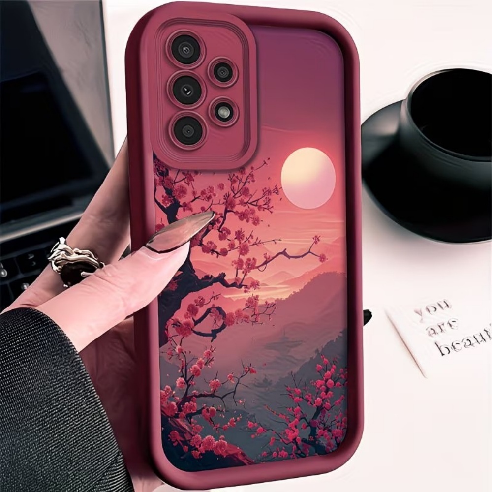 Samsung Galaxy S24 - Casing Ponsel Anti Jatuh Sunset Mountain
