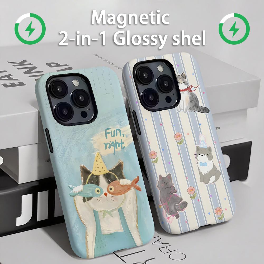 Apple Iphone 15 Pro Max - Casing Ponsel Kucing dan Anjing Lucu