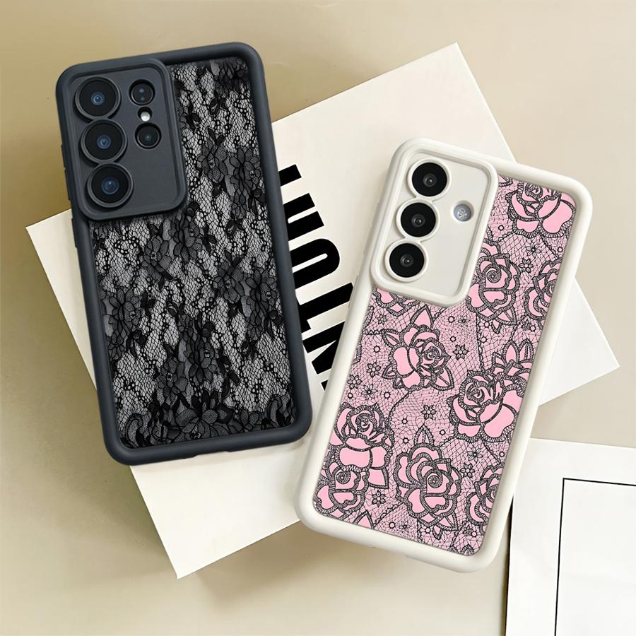 Samsung Galaxy S24 - Casing Ponsel Pola Renda Kreatif untuk