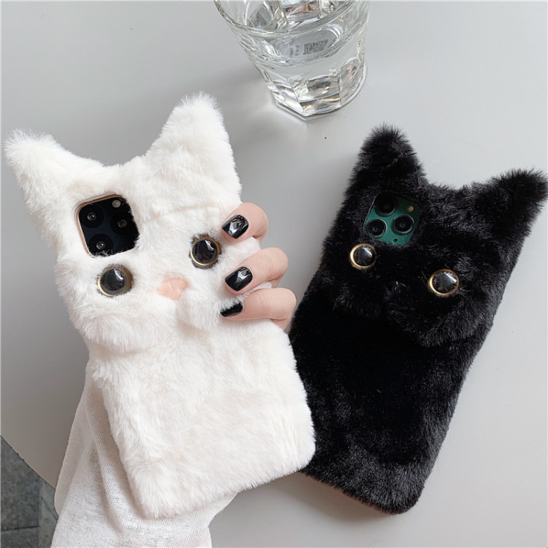 Casing Ponsel Bulu Kucing Kart - Apple Iphone 15 Pro Max ulasan dan harga