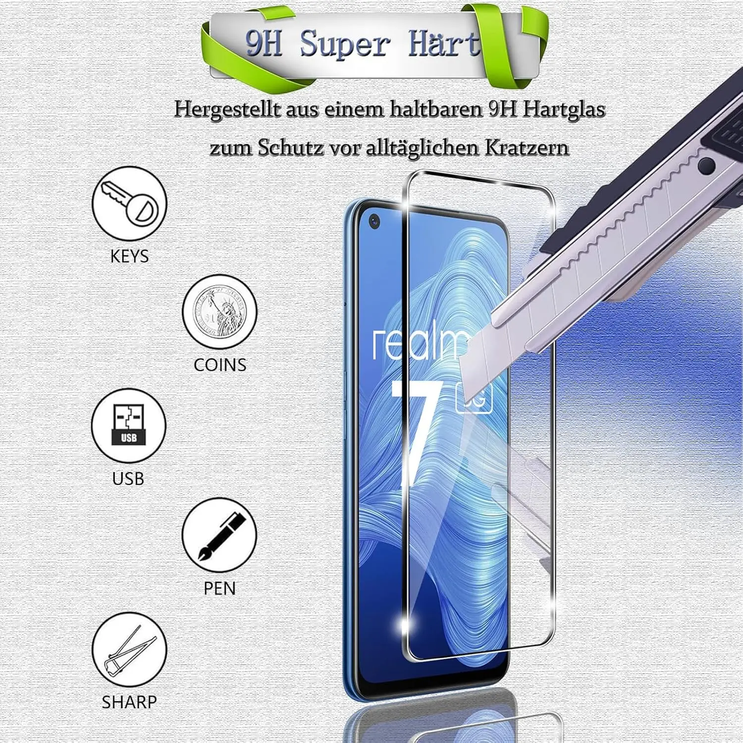 2 Buah Kaca Tempered untuk Rea - Realme C67 ulasan dan harga
