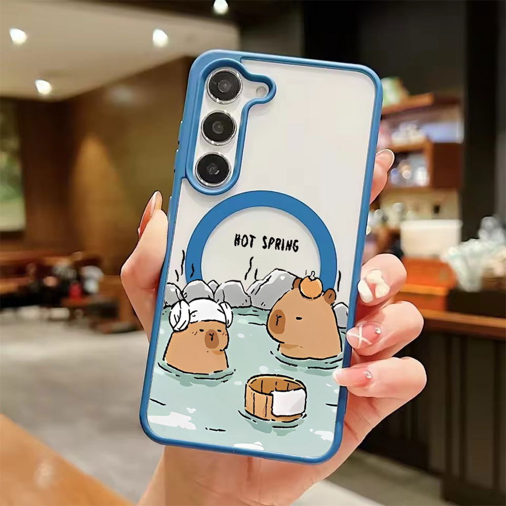 Casing Ponsel Magnetik Transpa - Samsung Galaxy S24 ulasan dan harga