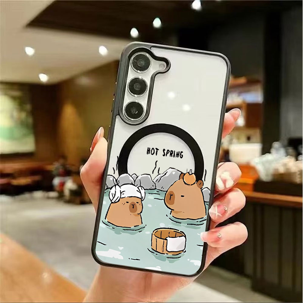 Casing Ponsel Magnetik Transpa - Samsung Galaxy S24 ulasan dan harga
